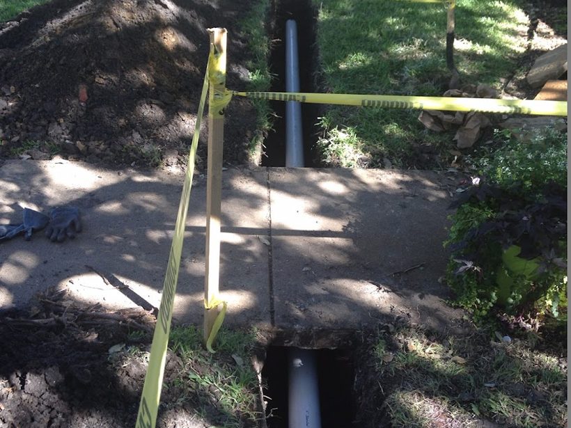 Underground pipe excavation